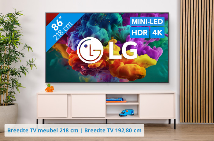 LG Mini-led 86" QNED85 (2026) visual Coolblue 1