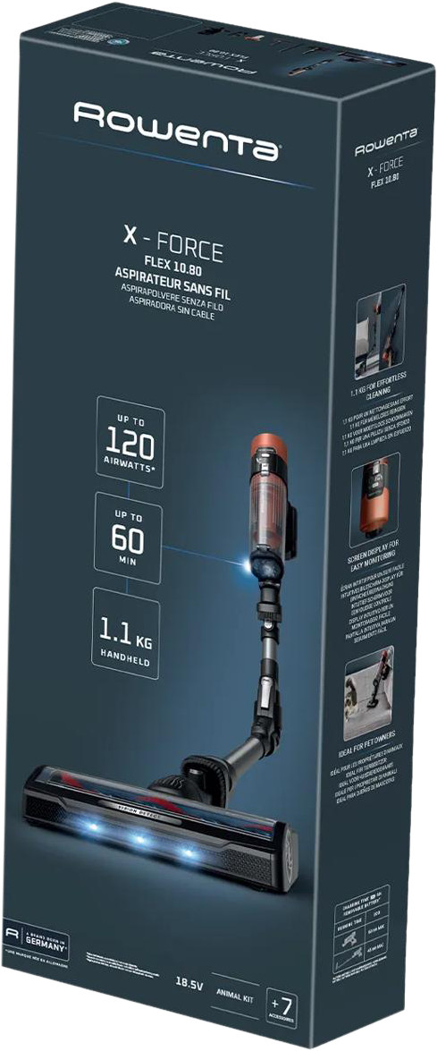 Rowenta X-Force Flex 10.80 Animal RH7A75 emballage