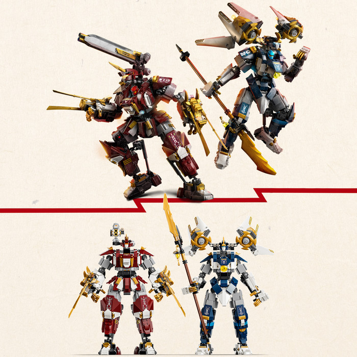 LEGO Ninjago De Twee Torenhoge Mecha 71870 product in gebruik