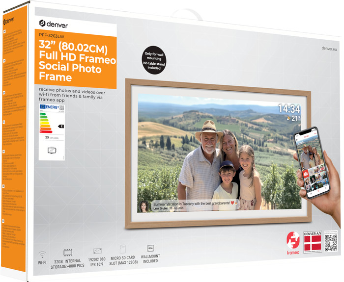 Denver PFF-3263 Light Wood verpakking