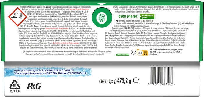 Ariel 3-en-1 Pods Original - 120 Pièces arrière