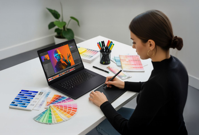 ASUS ProArt P16 OLED H7606GP-SR010X Azerty product in gebruik