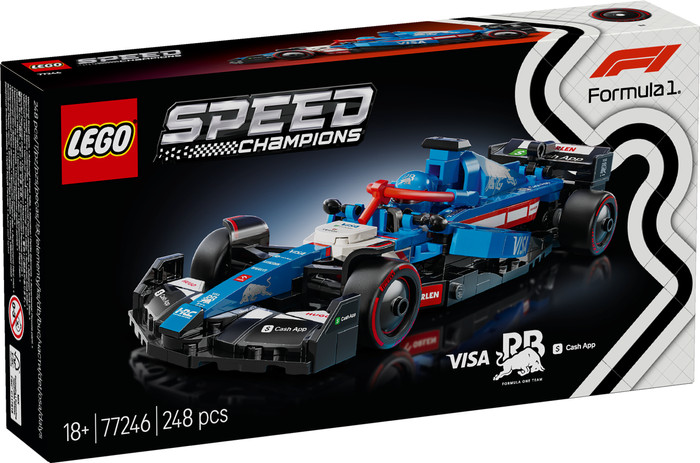 LEGO Speed Champions Visa Cash App RB VCARB 01 F1 racewagen 77246 verpakking