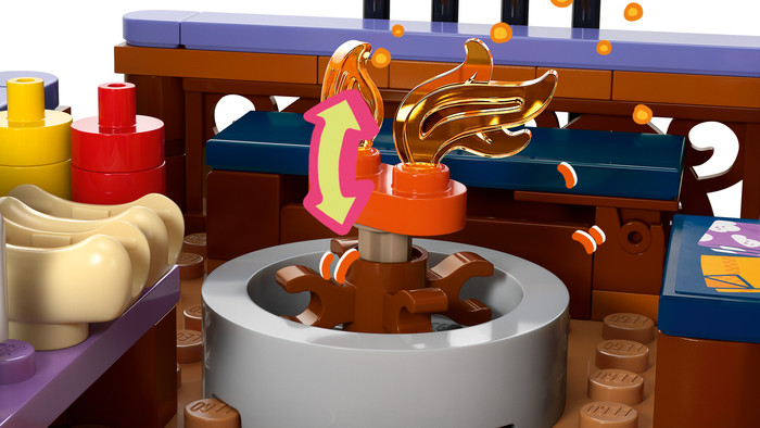 LEGO Friends Gezellige Boshut in de Herfst 42705 product in gebruik