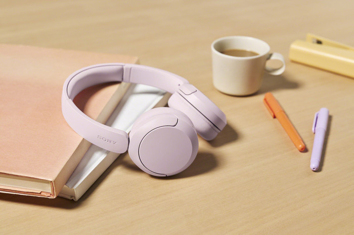 Sony WH-CH535 Pink product in use