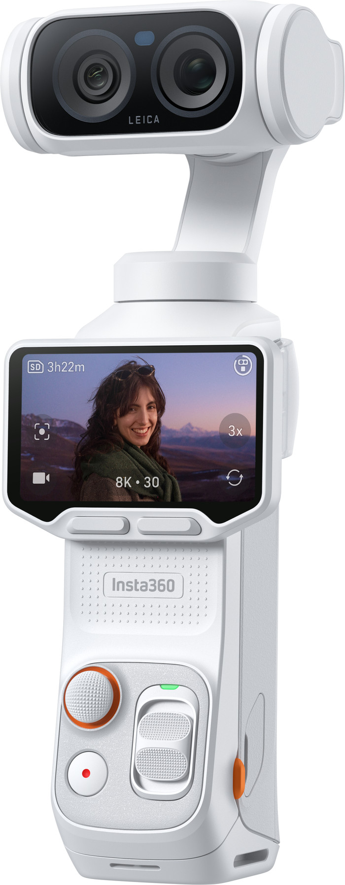 Insta360 Luna Ultra Blanc côté gauche