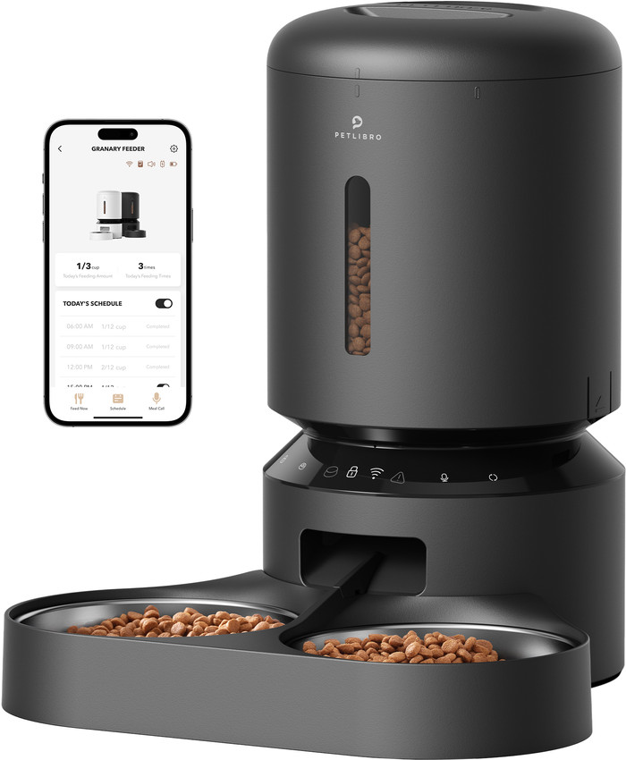 Petlibro Automatische Voerbak met Wifi dual PLAF103 Zwart Main Image