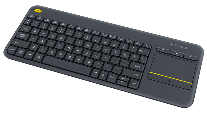 Logitech K400 Plus Wireless Touch Black AZERTY top