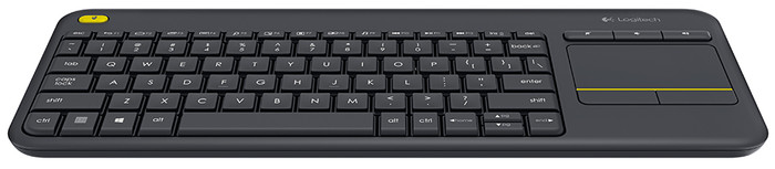 Logitech K400 Plus Wireless Touch Black AZERTY top
