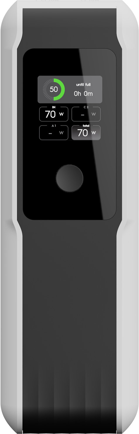 Xtorm NextGen Batterie Externe 70 W 27 000 mAh Blanc côté gauche