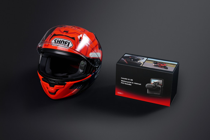 Insta360 Go 3S Motorcycle In-Helmet POV Bundel product in gebruik