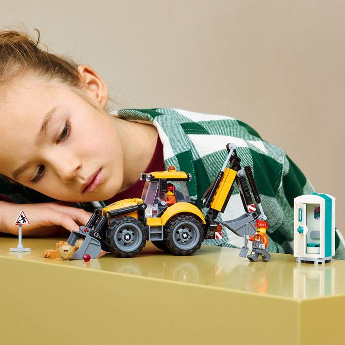 LEGO City - Le Tractopelle Jaune 60480 produit à l'usage