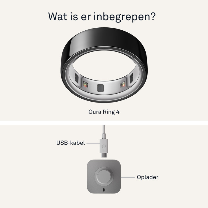 Oura Ring 4 Maat 14 Zwart visual leverancier