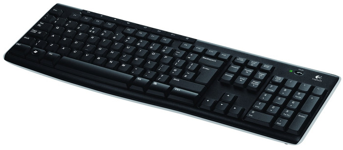 Logitech K270 Draadloos Toetsenbord AZERTY bovenkant