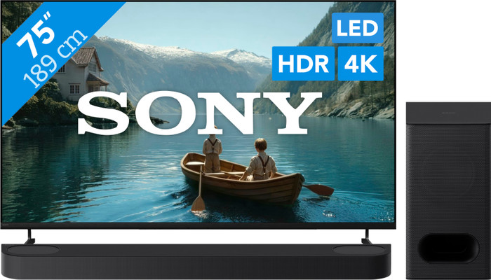 Sony Bravia 3 II Led 75" (2026) + Sony Bravia Theatre Bar 6 Zwart Main Image