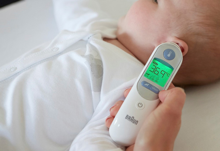 Braun ThermoScan 7 IRT6520WE product in gebruik