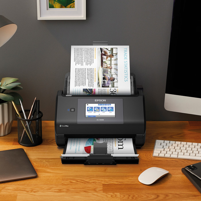 Epson WorkForce ES-590W product in gebruik