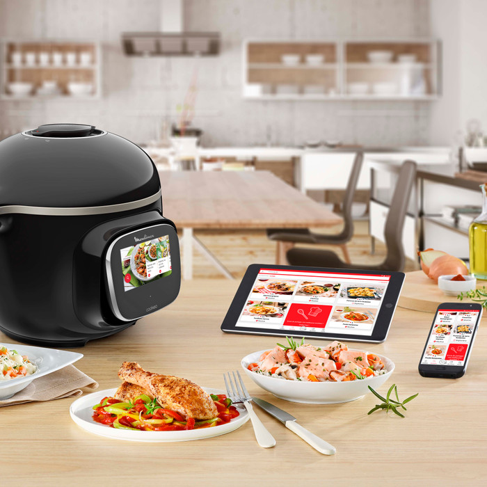 Moulinex Cookeo Touch Wifi CE902800 Zwart product in gebruik
