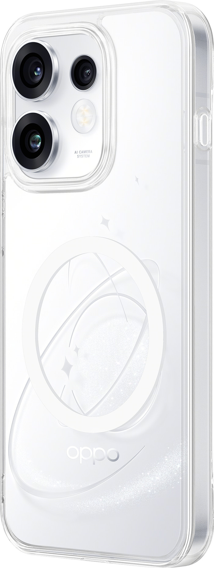 OPPO Reno16 / Reno16 Pro Back Cover avec Aimant Transparent arrière