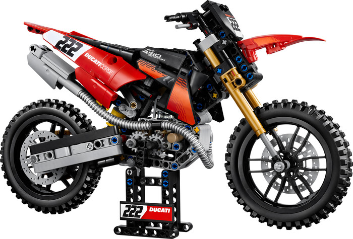 LEGO Technic Ducati Desmo450 MX Factory Motorcycle 42238 Main Image