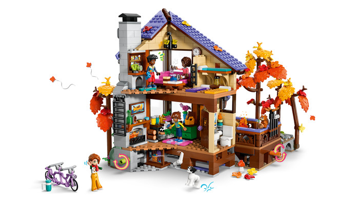 LEGO Friends Gezellige Boshut in de Herfst 42705 detail