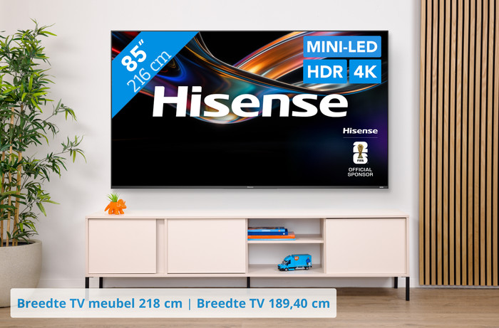 Hisense RGB Mini-led 85" UR9S (2026) visual Coolblue 1