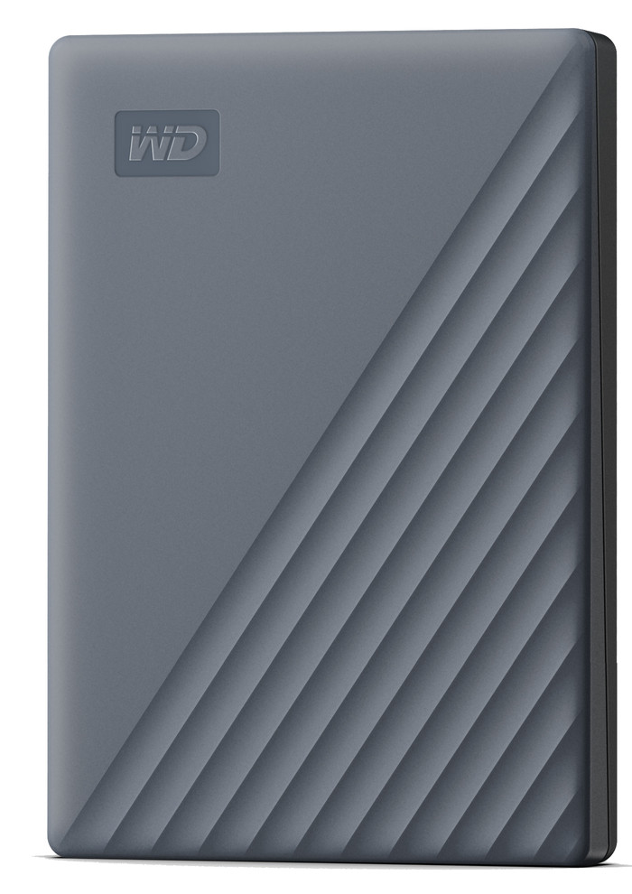 WD My Passport for Mac Type C 2TB Blue right side