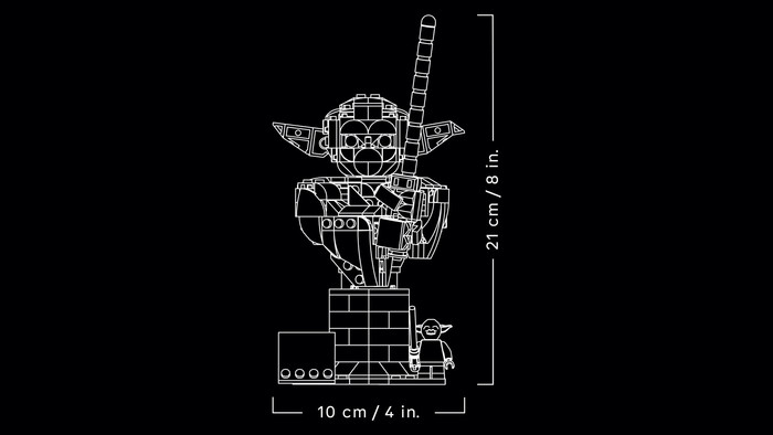 LEGO Star Wars - Le Buste de Yoda 75438 visuel fournisseur