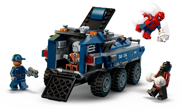 LEGO Marvel Spider-Man achtervolging van gevangenistransport 76349 detail