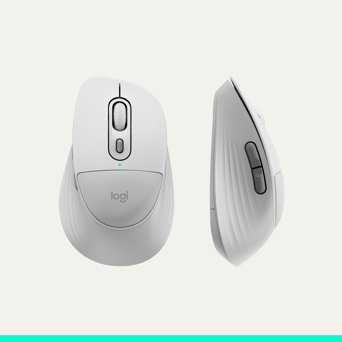 Logitech MK880 Signature Comfort Plus Wireless Keyboard and Mouse Combo Off-white QWERTY detail
