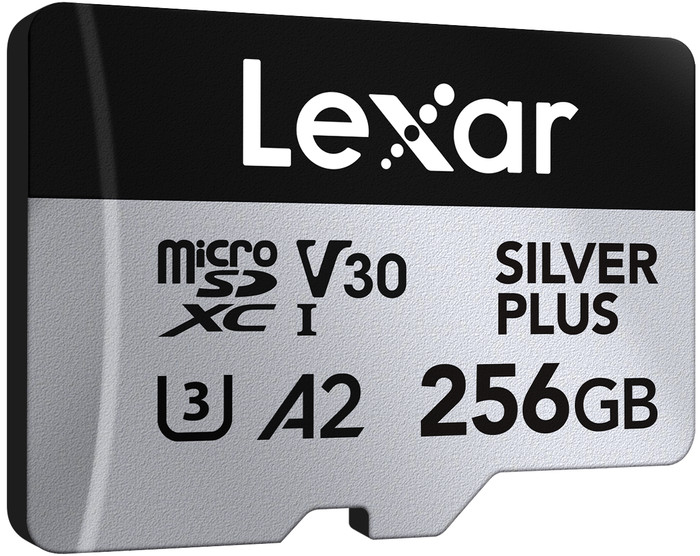 Lexar Professional MicroSDXC Silver Plus 256GB 150MB/s rechterkant