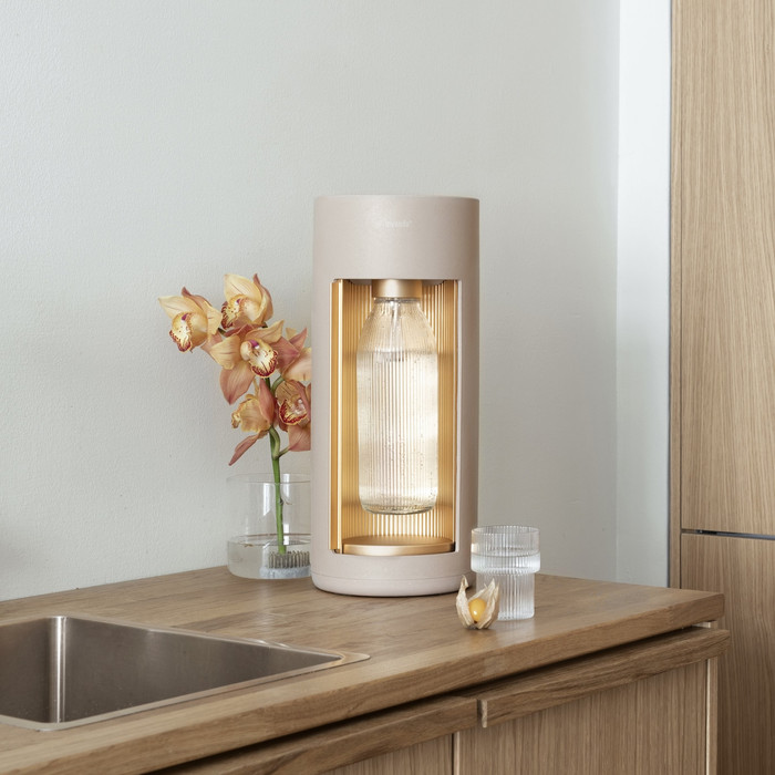 Mysoda Glassy Latte product in gebruik