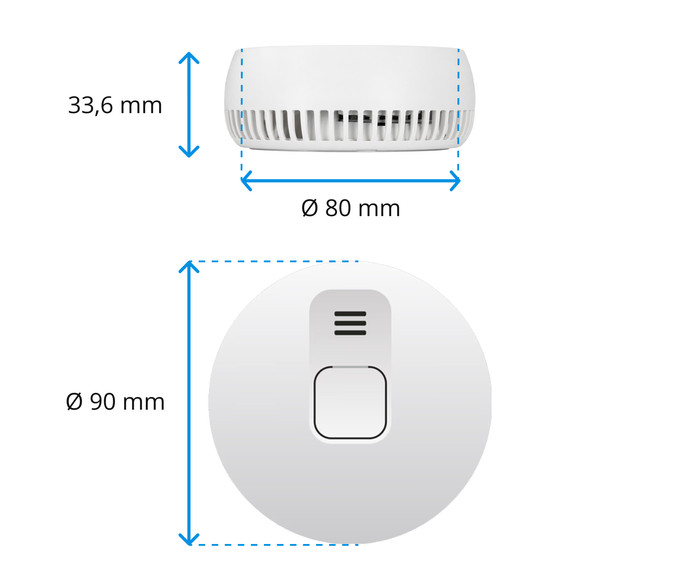 ELRO Blue Line CBFS36 Rookmelder 5-pack (5 jaar) detail