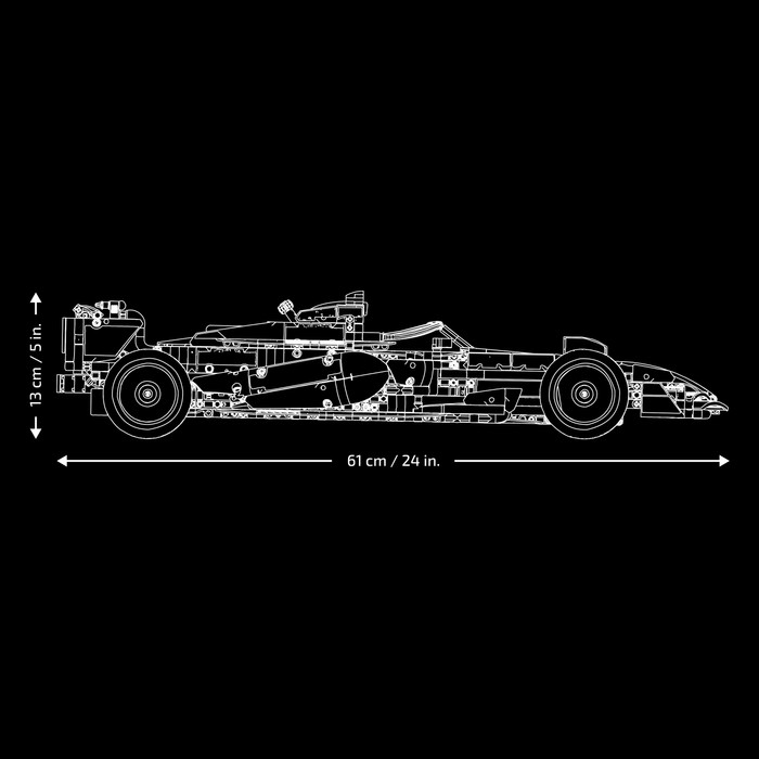 LEGO Technic McLaren MCL39 F1 auto 42228 product in gebruik
