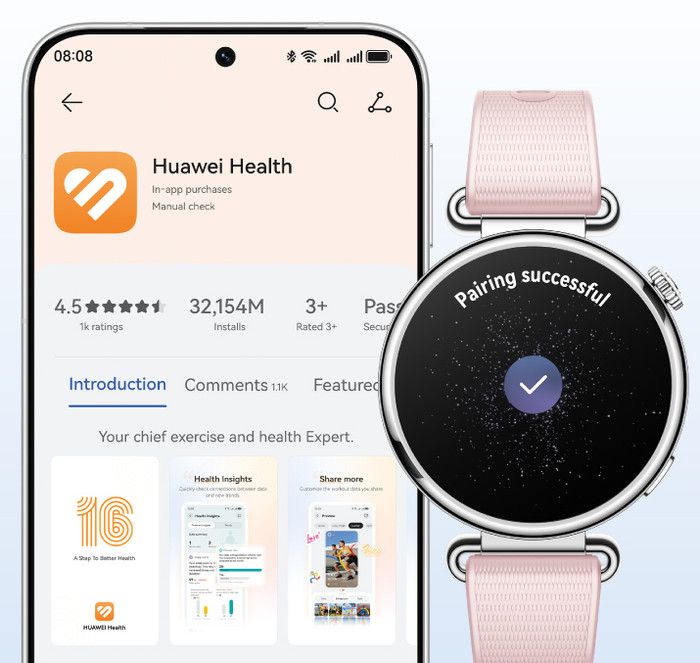 Huawei Watch GT 7 41 mm Grijs product in gebruik