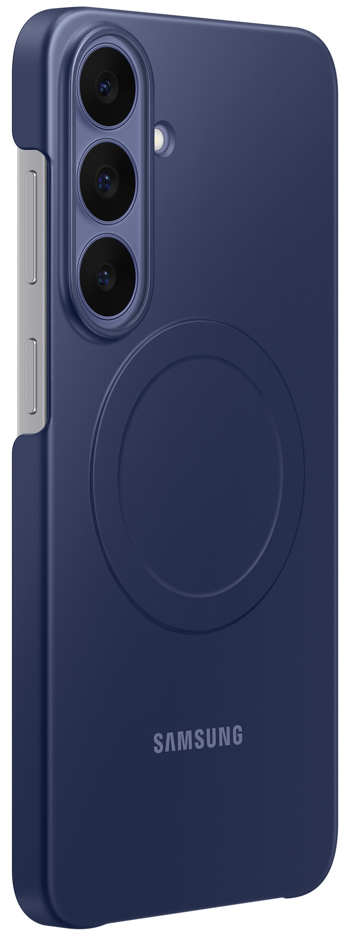 Samsung Galaxy S26 FE Silicone Slim Back Cover avec Aimant Mauve côté droit