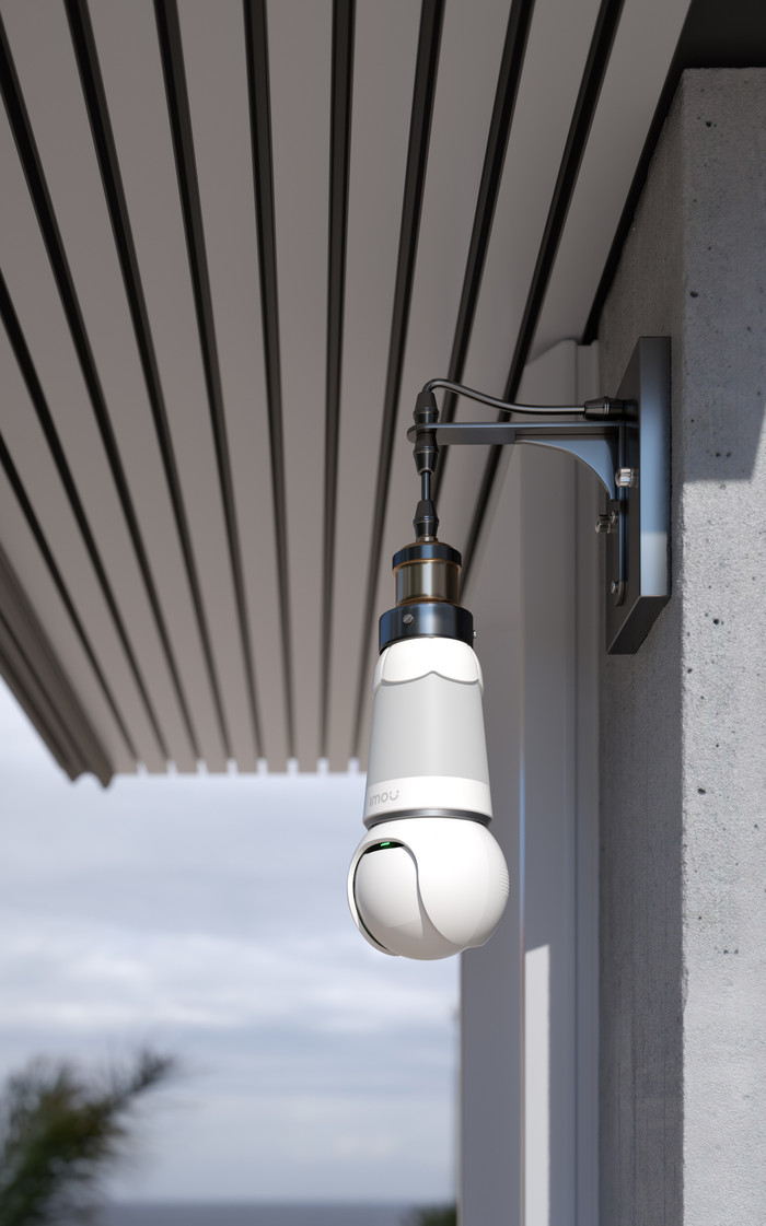 Imou Bulb Cam product in gebruik