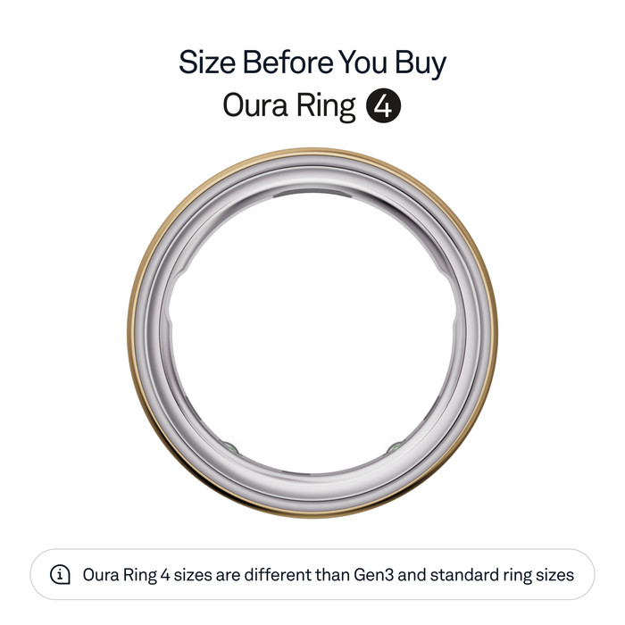 Oura Ring 4 Size 12 Gold visual supplier