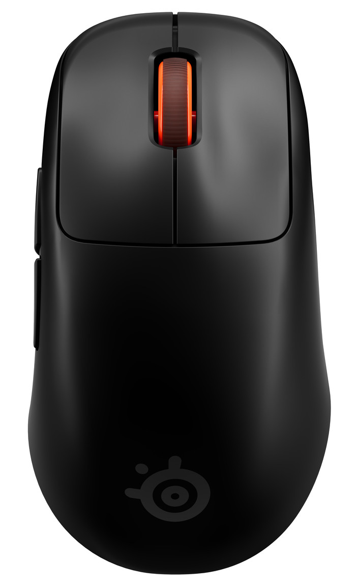 SteelSeries Sensei Pro WL Mini Draadloze Gaming Muis Zwart bovenkant