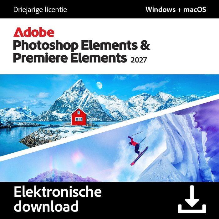 Adobe Photoshop & Premiere Elements 2027 3 Jaar - Digitaal Main Image