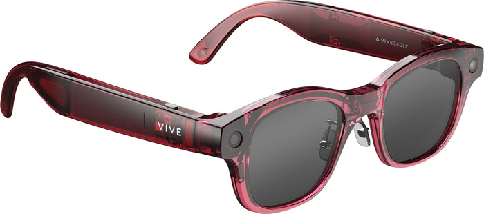 HTC VIVE Eagle AI Bril Zonnebril Rechthoekig Rood linkerkant