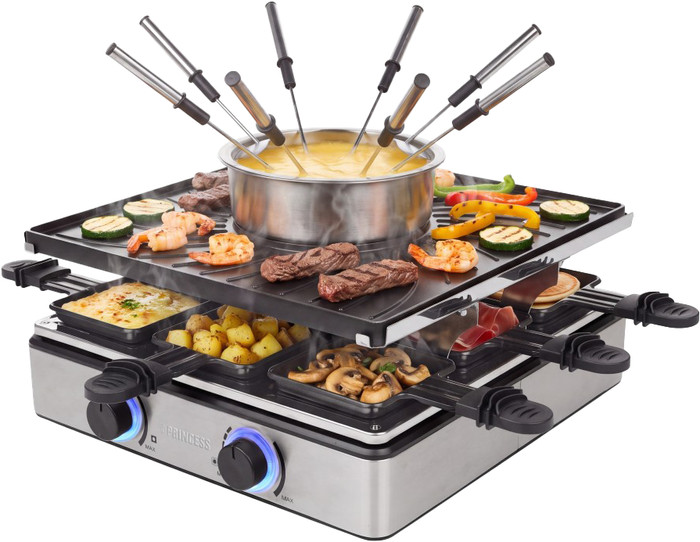 Princess Raclette and Fondue product in gebruik