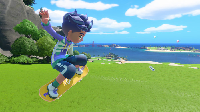 Nintendo Switch 2 + Nintendo Switch Sports Resort product in gebruik
