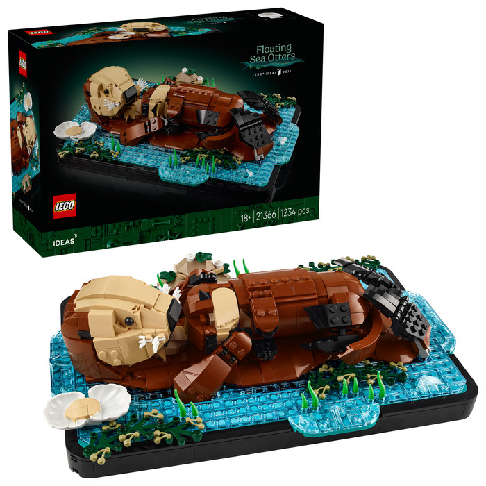 LEGO Ideas Drijvende Otters 21366 rechterkant