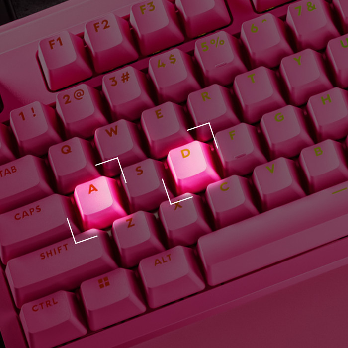 Logitech G PRO X2 RAPID TKL Gaming Toetsenbord Roze Azerty detail
