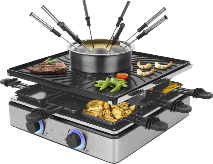 Princess Raclette and Fondue product in gebruik