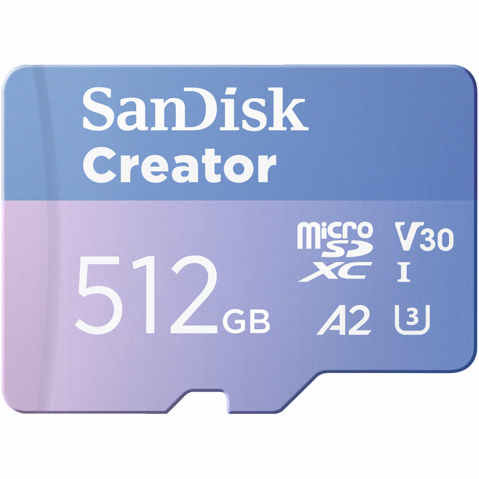 SANDISK MicroSDXC Creator 512GB 130MB/s Main Image