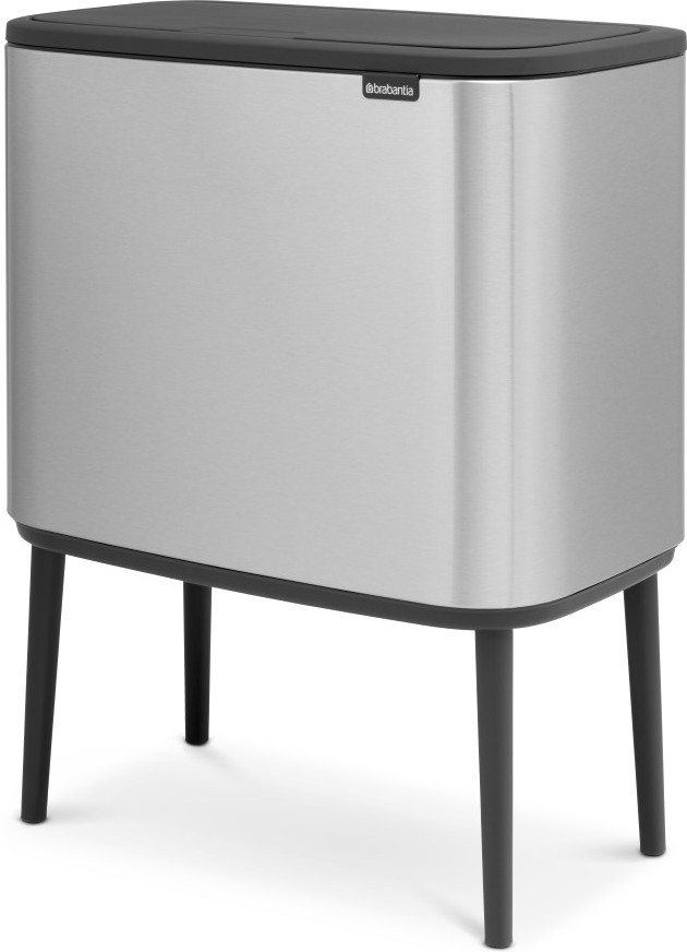 Brabantia Bo Touch Bin Poubelle 3 x 11 Litres Matt Steel Anti-Traces de Doigts détail