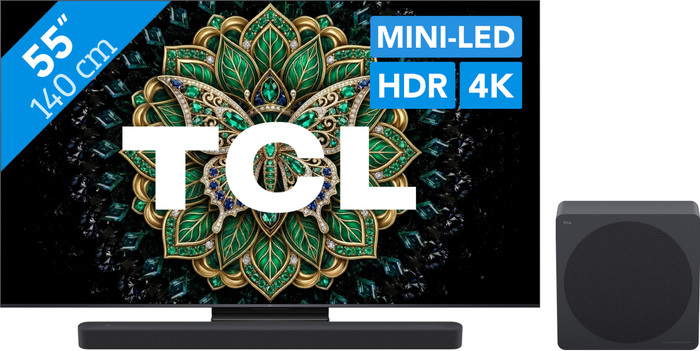 TCL QD Mini-led 55" C69K Pro (2026) + TCL A65K Main Image