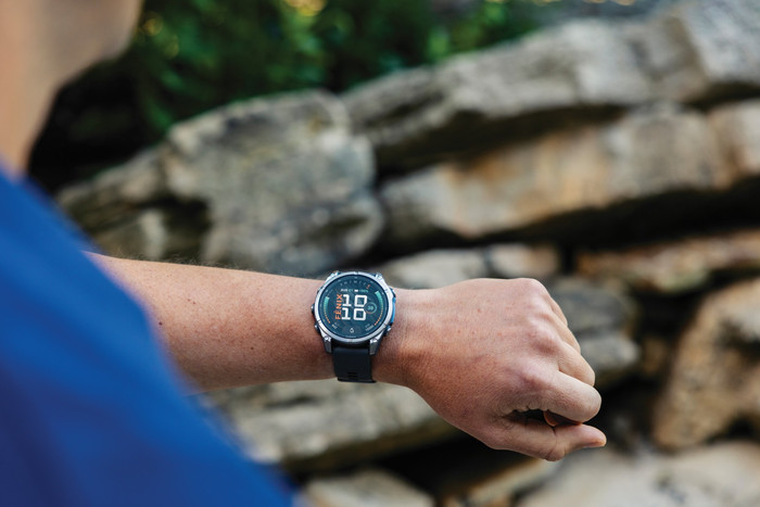 Garmin Fenix 9 Pro Titanium 43mm product in gebruik